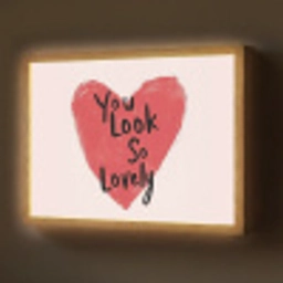 Hart - Rood - Valentijn Light Box met batterij (Wandlamp) middel -z3d_website