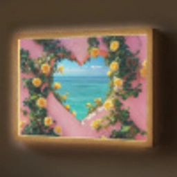 Hart - Zee - Muur Light Box met batterij (Wandlamp) middel -z3d_website