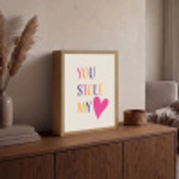 Hart - Valentijn - Tekst Light Box met batterij (Wandlamp) middel -sfeer2
