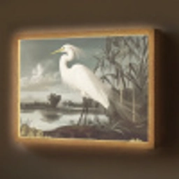 Reiger - Planten - Wolken - Wit Light Box met batterij (Wandlamp) middel -z3d_website