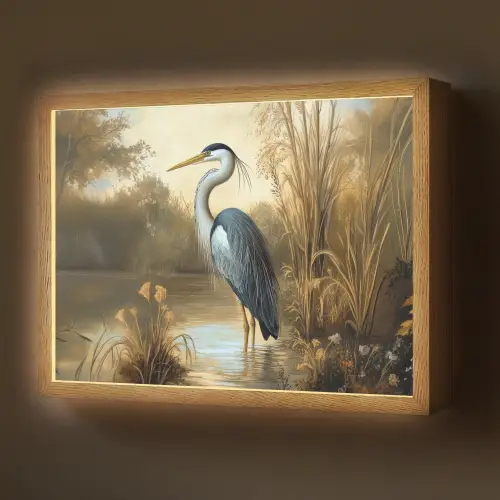 Reiger - Water - Planten Light Box met batterij (Wandlamp) middel -z3d_website