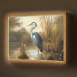 Reiger - Water - Planten Light Box met batterij (Wandlamp) middel -z3d_website
