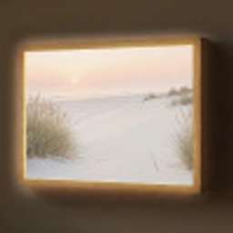 Horizon - Duinlandschap - Zand Light Box met batterij (Wandlamp) middel -z3d_website