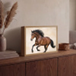 Paard - Galop - Energie Light Box met batterij (Wandlamp) middel -sfeer2