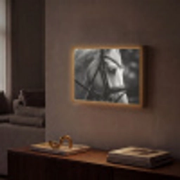 Paard - Schimmel - Portret Light Box met batterij (Wandlamp) middel -sfeer1