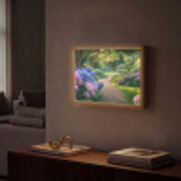 Hortensia- Park - Pad Light Box met batterij (Wandlamp) middel -sfeer1
