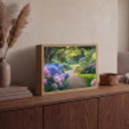Hortensia- Park - Pad Light Box met batterij (Wandlamp) middel -sfeer2