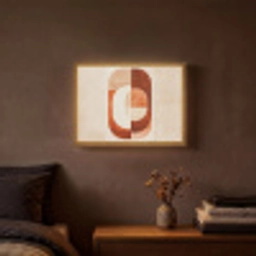 Illustratie - Abstract - Vormen - Rood Light Box met batterij (Wandlamp) middel -sfeer4