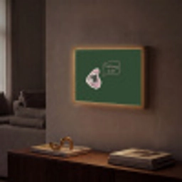 Illustratie - Mond - Donkergroen - Tekstwolkje Light Box met batterij (Wandlamp) middel -sfeer1