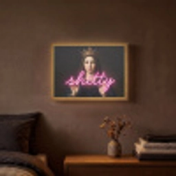 Ironisch - Tekst - Neon Light Box met batterij (Wandlamp) middel -sfeer4