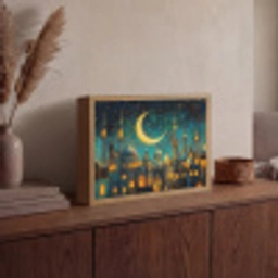 Islamitisch - Moskee - Ramadan - Islam Light Box met batterij (Wandlamp) middel -sfeer2