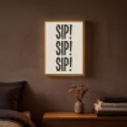 Japandi - Zwart - Decoratie - Vintage Light Box met batterij (Wandlamp) middel -sfeer4