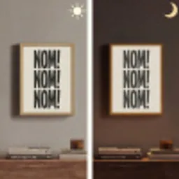 Japandi - Decoratie - Vintage - Zwart Light Box met batterij (Wandlamp) middel -sfeer3