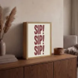 Japandi - Vintage - Decoratie - Rood Light Box met batterij (Wandlamp) middel -sfeer2