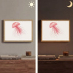 Kwal - Tentakels - Roze Light Box met batterij (Wandlamp) middel -sfeer3