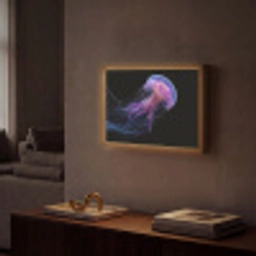 Kwal - Doorzichtig - Roze - Tentakels Light Box met batterij (Wandlamp) middel -sfeer1