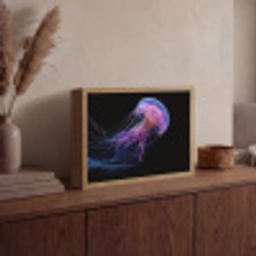 Kwal - Doorzichtig - Roze - Tentakels Light Box met batterij (Wandlamp) middel -sfeer2