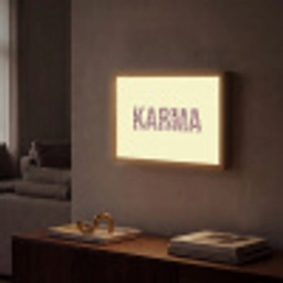 Karma - Luipaardprint - Geel Light Box met batterij (Wandlamp) middel -sfeer1