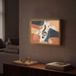 Sleutel - G - Abstract - Beige Light Box met batterij (Wandlamp) middel -sfeer1
