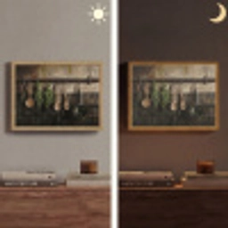 Keukengerei - Rustiek - Tegels - Kruiden Light Box met batterij (Wandlamp) middel -sfeer3
