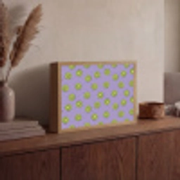 Kiwi - Patroon - Paars Light Box met batterij (Wandlamp) middel 907 -sfeer2