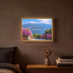 Lake Como - Italië - Landschap Light Box met batterij (Wandlamp) middel -sfeer4