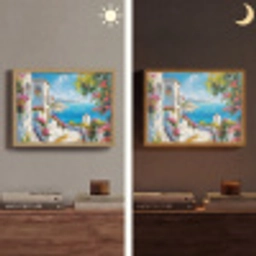 Landschap - Bloemen - Natuur - Zomer Light Box met batterij (Wandlamp) middel -sfeer3
