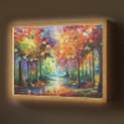 Landschap - Bos - Kleuren - Natuur Light Box met batterij (Wandlamp) middel -z3d_website
