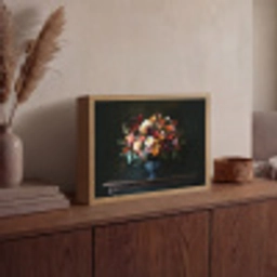 Groot - Bloemen - Vaas - Boeket Light Box met batterij (Wandlamp) middel -sfeer2