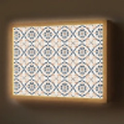 Bladvorm - Patroon - Kleurrijk Light Box met batterij (Wandlamp) middel 907 -z3d_website