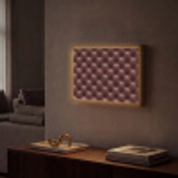 Leer - Patroon - Bordeaux Light Box met batterij (Wandlamp) middel 907 -sfeer1