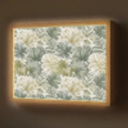 Bladeren - Botanisch - Groen Light Box met batterij (Wandlamp) middel 907 -z3d_website