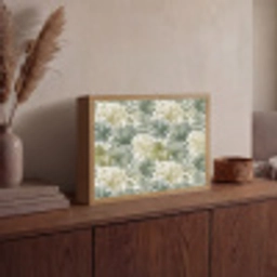 Bladeren - Botanisch - Groen Light Box met batterij (Wandlamp) middel 907 -sfeer2