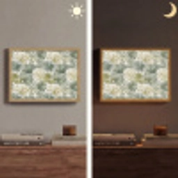 Bladeren - Botanisch - Groen Light Box met batterij (Wandlamp) middel 907 -sfeer3