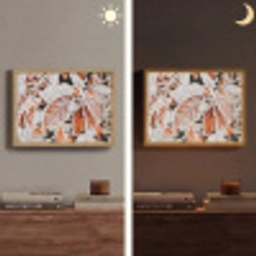 Bladeren - IJs - Winter - Natuur Light Box met batterij (Wandlamp) middel -sfeer3