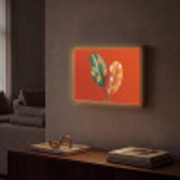Bladeren - Ovaal - Mozaïek - Patroon Light Box met batterij (Wandlamp) middel -sfeer1