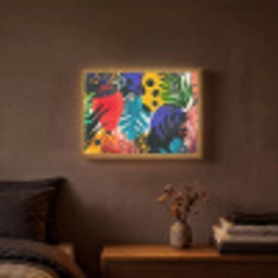 Bladeren - Vormen - Abstract - Kleurrijk Light Box met batterij (Wandlamp) middel -sfeer4