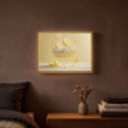 Citroen - Taart - Eten - Geel Light Box met batterij (Wandlamp) middel -sfeer4