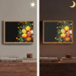 Citroenen - Zwart - Kruiden - Graffiti - Verf Light Box met batterij (Wandlamp) middel -sfeer3