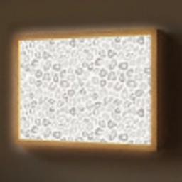 Luipaard - Motief - Grijs Light Box met batterij (Wandlamp) middel 907 -z3d_website