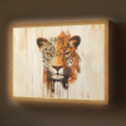 Luipaard - Symmetrisch - Strepen Light Box met batterij (Wandlamp) middel -z3d_website