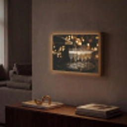 Lichter - Champagner - Gläser Light Box met batterij (Wandlamp) middel -sfeer1