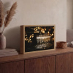 Lichter - Champagner - Gläser Light Box met batterij (Wandlamp) middel -sfeer2
