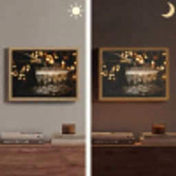 Lichter - Champagner - Gläser Light Box met batterij (Wandlamp) middel -sfeer3