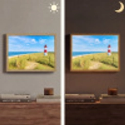 Vuurtoren - Duinen - Strand - Zee - Zomer Light Box met batterij (Wandlamp) middel -sfeer3