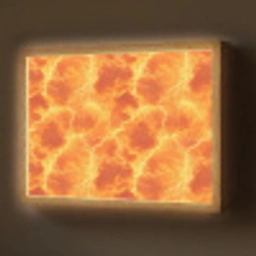 Bliksem - Storm - Oranje Light Box met batterij (Wandlamp) middel 907 -z3d_website