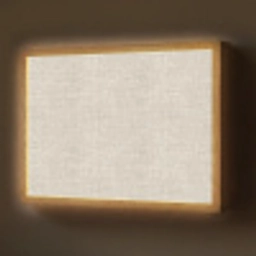 Linnen - Textuur - Beige Light Box met batterij (Wandlamp) middel 907 -z3d_website