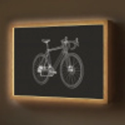Lijnen - Illustratie - Wit Light Box met batterij (Wandlamp) middel -z3d_website