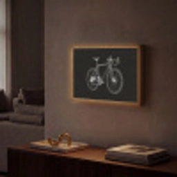 Lijnen - Illustratie - Wit Light Box met batterij (Wandlamp) middel -sfeer1