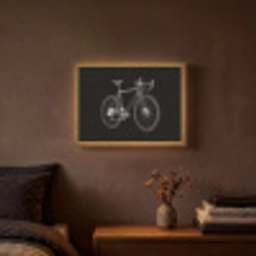 Lijnen - Illustratie - Wit Light Box met batterij (Wandlamp) middel -sfeer4